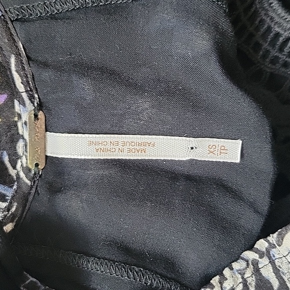 Free People Crochet Tunic Dress XS Curved Ruffle Hem Lined - Picture 7 of 11